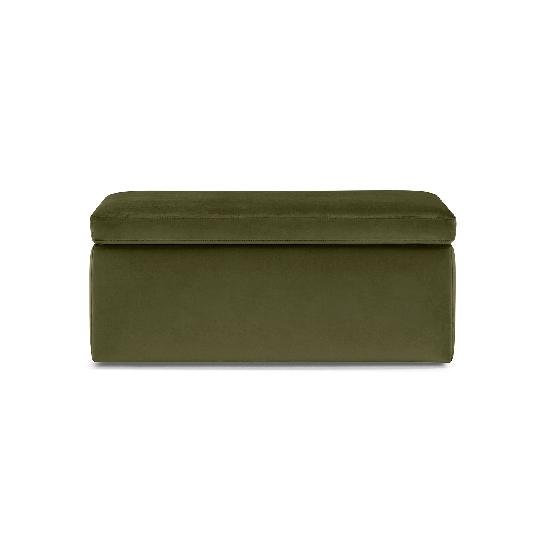 Panca Contenitore Made in Italy in Velluto Verde modello VIANA