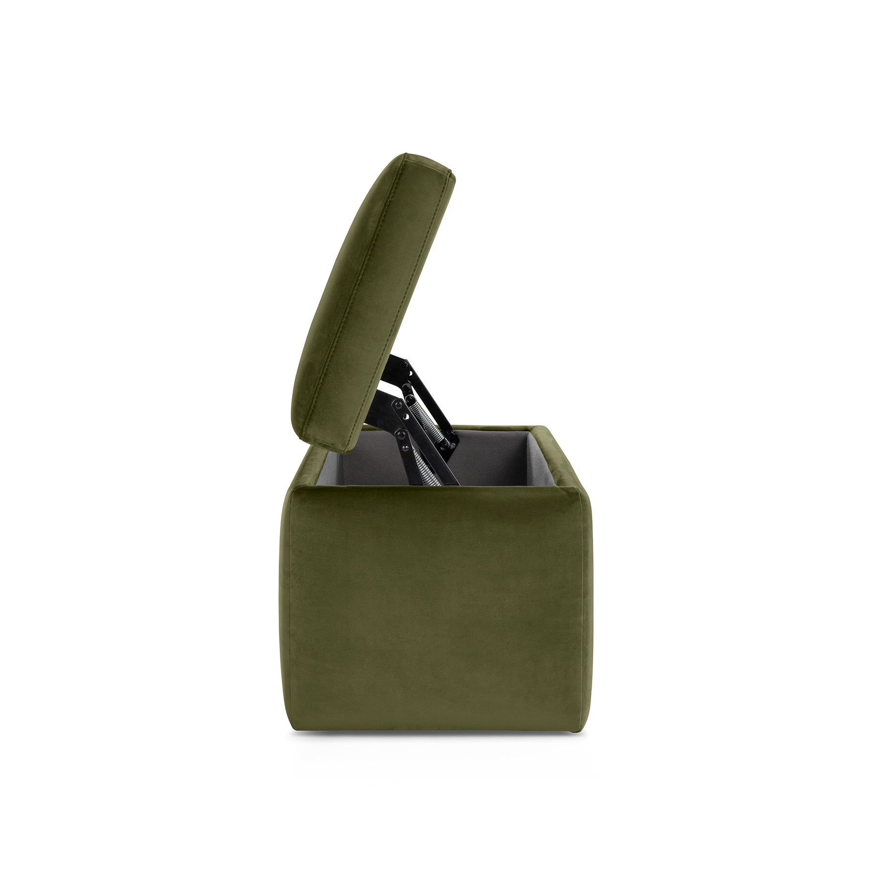 Panca Contenitore Made in Italy in Velluto Verde modello VIANA