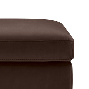 Panca Contenitore Made in Italy in Velluto Marrone - SARDORELLA 110x45 cm