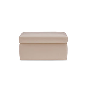Pouf Contenitore Made in Italy in Velluto Camel - VULGANO