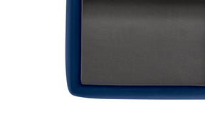 Panca Contenitore Made in Italy in Velluto Blu - SARDORELLA 110x45 cm