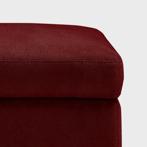 Panca Contenitore Made in Italy in Tessuto Cinigliato Bordeaux - SARDORELLA 110x45 cm