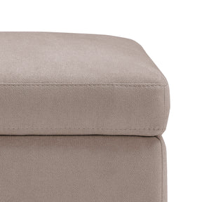 Panca Contenitore Made in Italy in Tessuto Cinigliato Camel - VIANA
