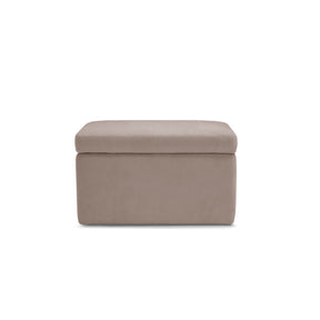 Panca Contenitore Made in Italy in Tessuto Cinigliato Camel - VIANA