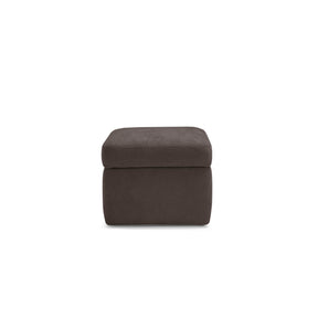 Pouf Contenitore Made in Italy in Tessuto Cinigliato marrone - VULGANO