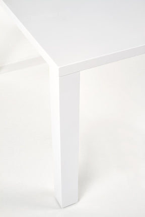 Tavolo allungabile in legno MDF laccato bianco Ronald 140x80 cm - allungabile fino a 180 cm