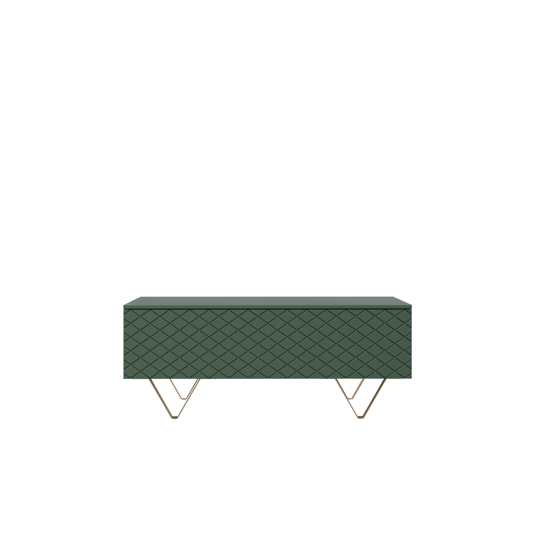 Tavolino 2 ante a ribalta con piede in metallo oro Scalia 120 x 55 cm