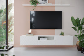 Mobile TV sospeso 2 ante a ribalta 1 cassetto Scalia 190x42 cm