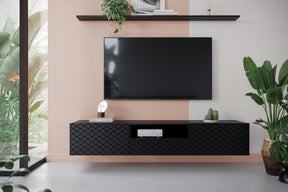 Mobile TV sospeso 2 ante a ribalta 1 cassetto Scalia 190x42 cm
