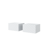 Set 2 Comodini 1 cassetto sospesi Scalia 50x42 cm