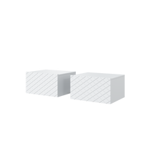 Set 2 Comodini 1 cassetto sospesi Scalia 50x42 cm