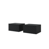 Set 2 Comodini 1 cassetto sospesi Scalia 50x42 cm