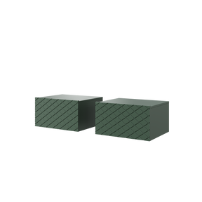 Set 2 Comodini 1 cassetto sospesi Scalia 50x42 cm