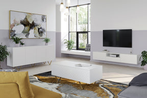 Mobile TV sospeso 2 ante a ribalta 1 cassetto Scalia 190x42 cm