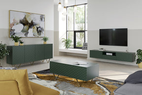 Mobile TV sospeso 2 ante a ribalta 1 cassetto Scalia 190x42 cm
