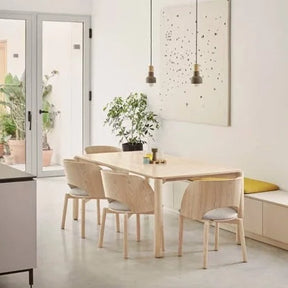 Tavolo 6 posti in legno naturale Atlas di Teulat 180x100 cm
