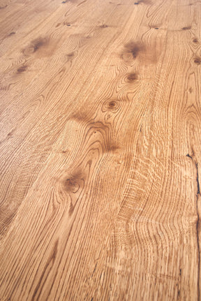Tavolo allungabile in legno impiallacciato rovere con gambe in acciaio nero Xavier 160x90 cm - allungabile a 250 cm