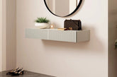 Consolle sospesa cashmere 2 cassetti Nicole 100x41 cm