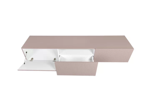 Mobile TV sospeso con 2 ante a ribalta 1 cassetto Nicole 200x45 cm
