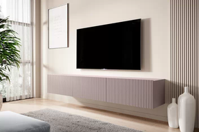 Mobile TV sospeso con 2 ante a ribalta 1 cassetto Nicole 200x45 cm
