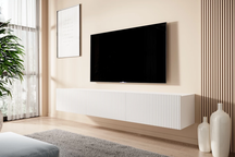 Mobile TV sospeso con 2 ante a ribalta 1 cassetto Nicole 200x45 cm