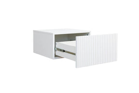 Set 2 Comodini Nicole 1 cassetto sospesi 46x45 cm
